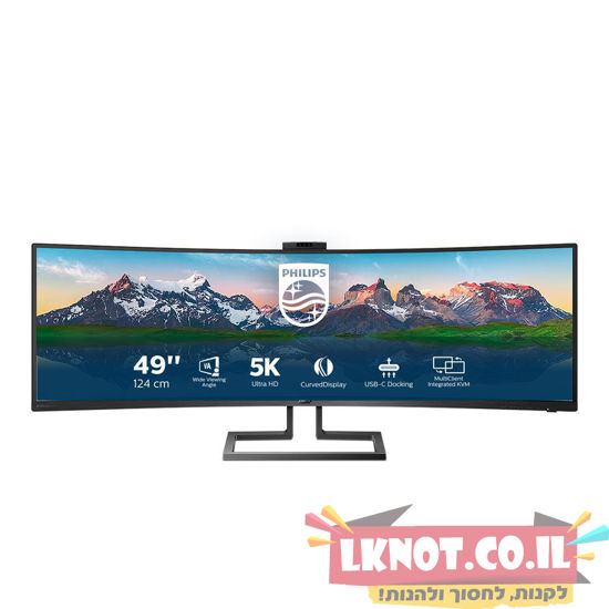 תמונה של מסך מחשב Philips ‏"49 ‏4K